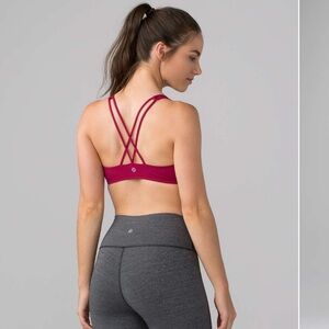 Lululemon - Free To Be Bra - Berry Rumble - Size 4 - Well Loved
